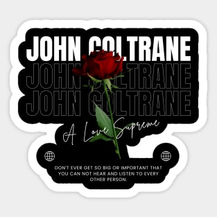 John Coltrane // Flower Sticker